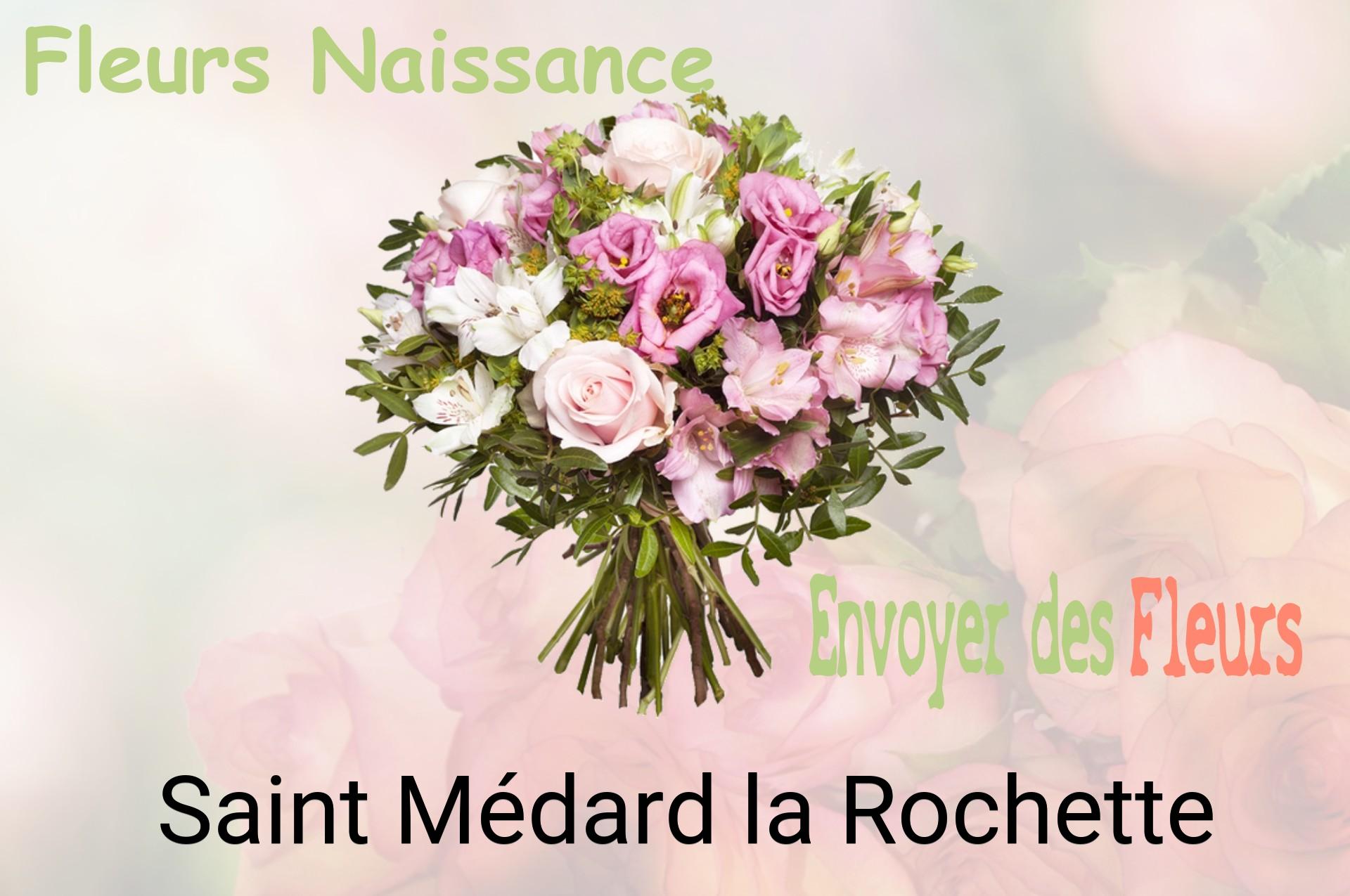 Bouquet de fleurs de naissance livré à Saint-Médard-la-Rochette