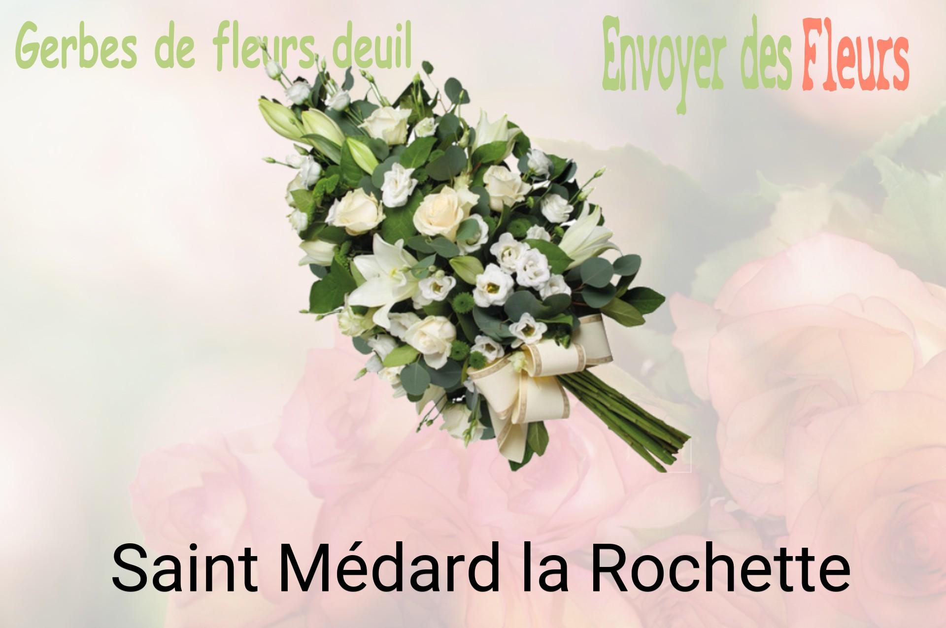 Gerbe de fleurs de deuil livrée à Saint-Médard-la-Rochette